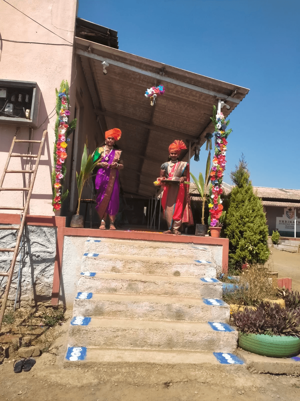 Shrinath students together on a school day